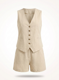 Women´s Summer Vest Suit Set with Shorts