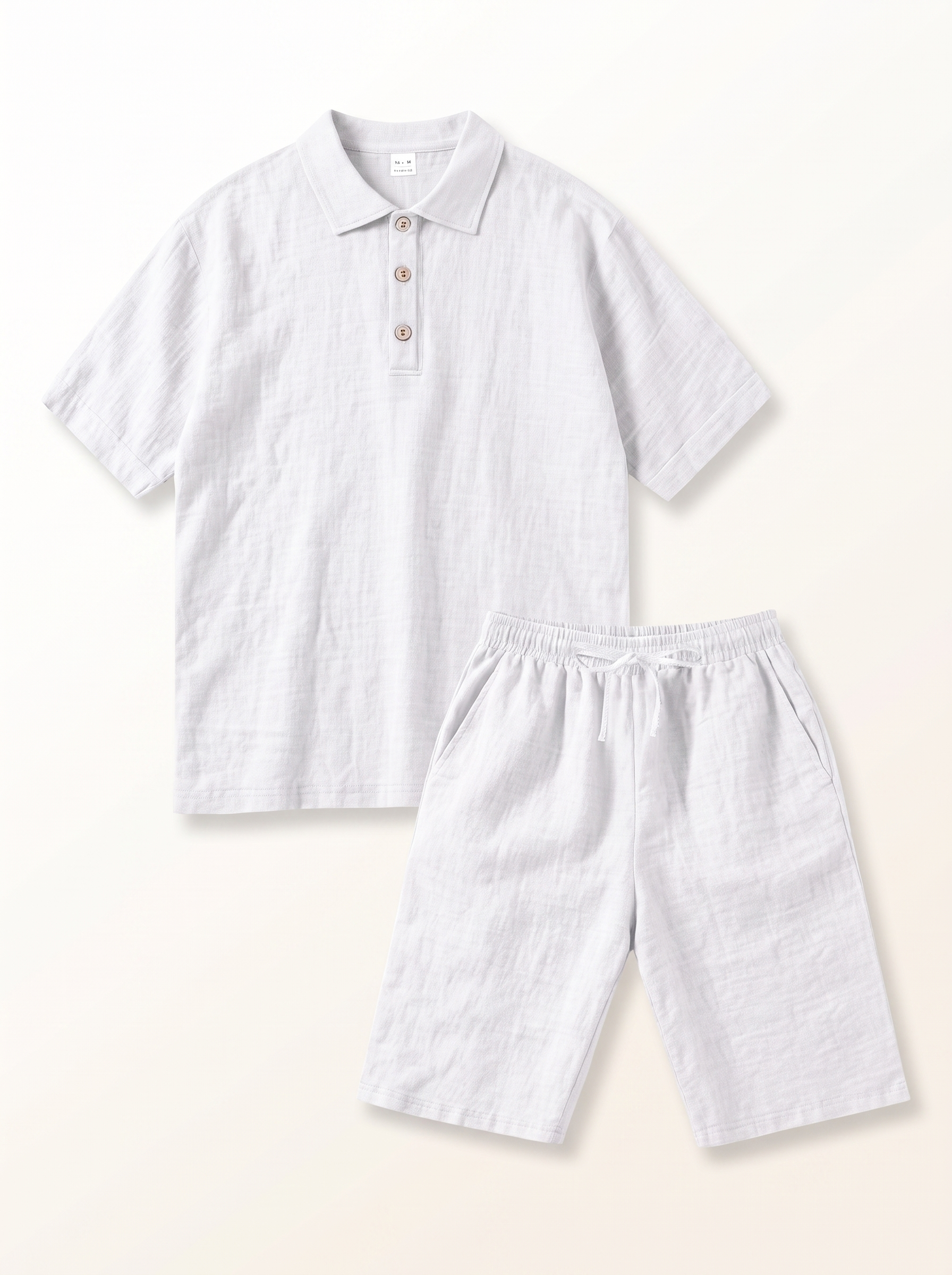 Men's Linen Short Sleeve Summer Set