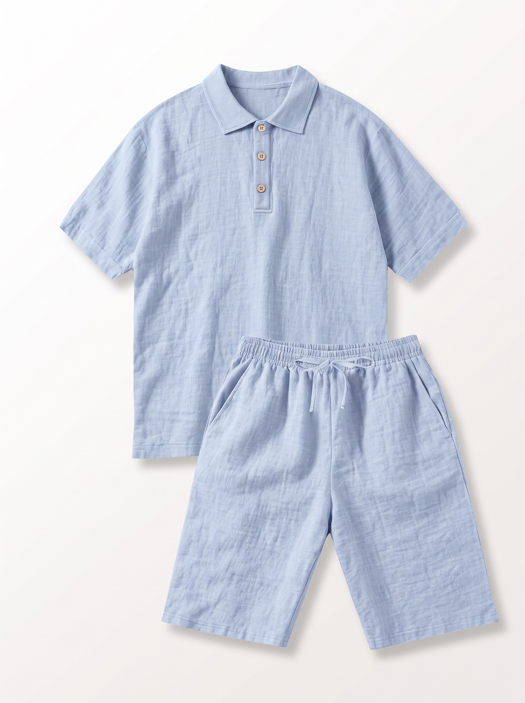 Men's Linen Short Sleeve Summer Set
