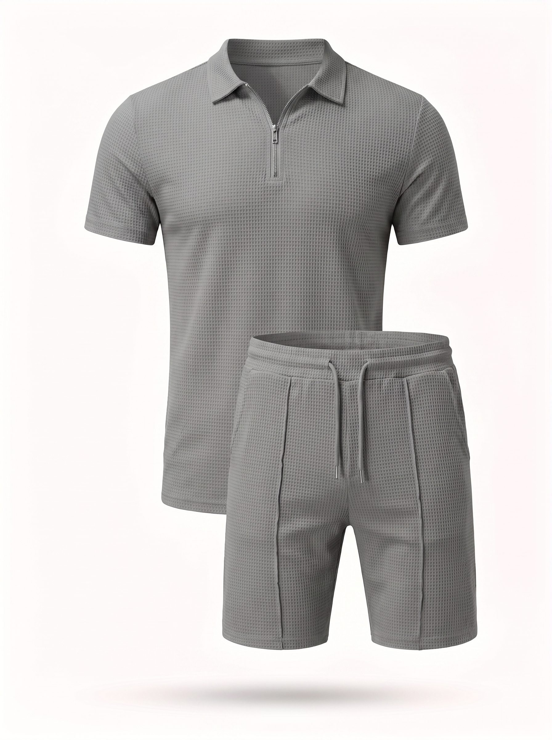 Men's Two-Piece Waffle Summer Set