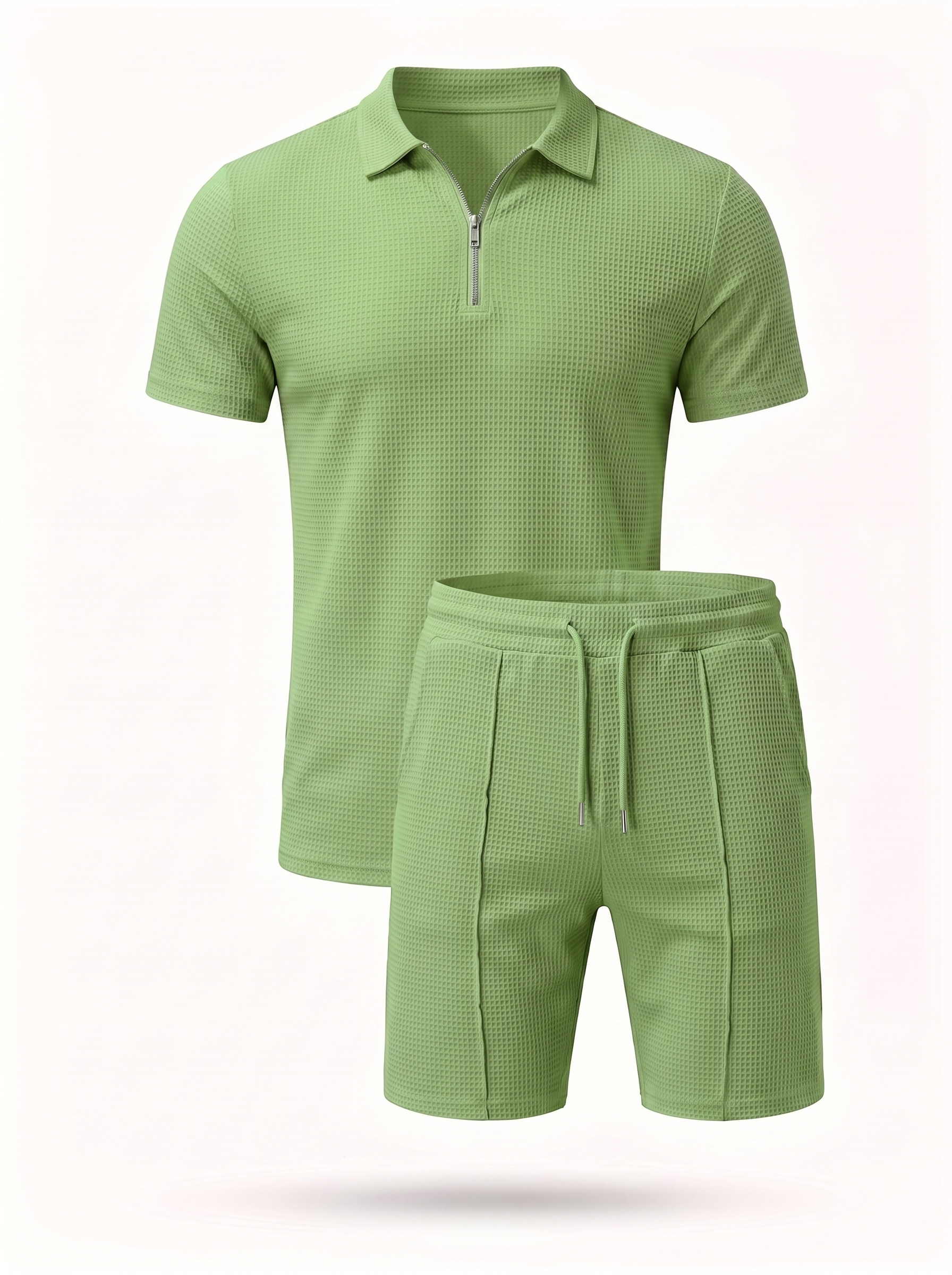 Men's Two-Piece Waffle Summer Set