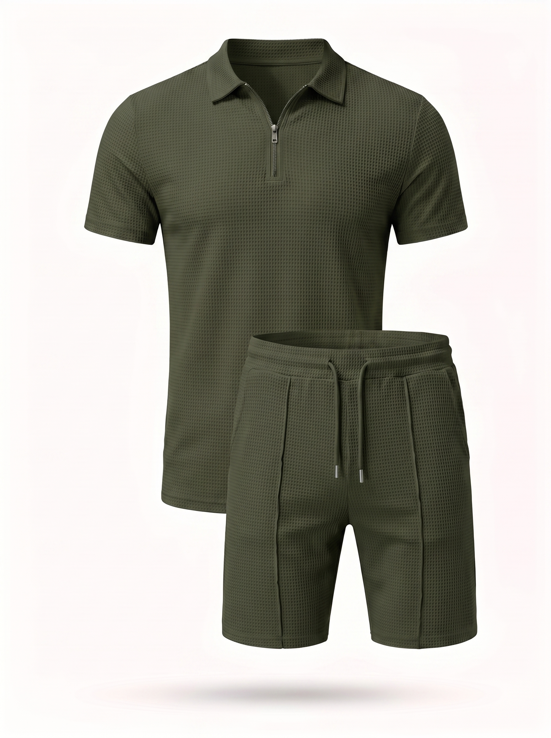 Men's Two-Piece Waffle Summer Set