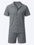 Men's Summer Casual Shirt & Shorts Set